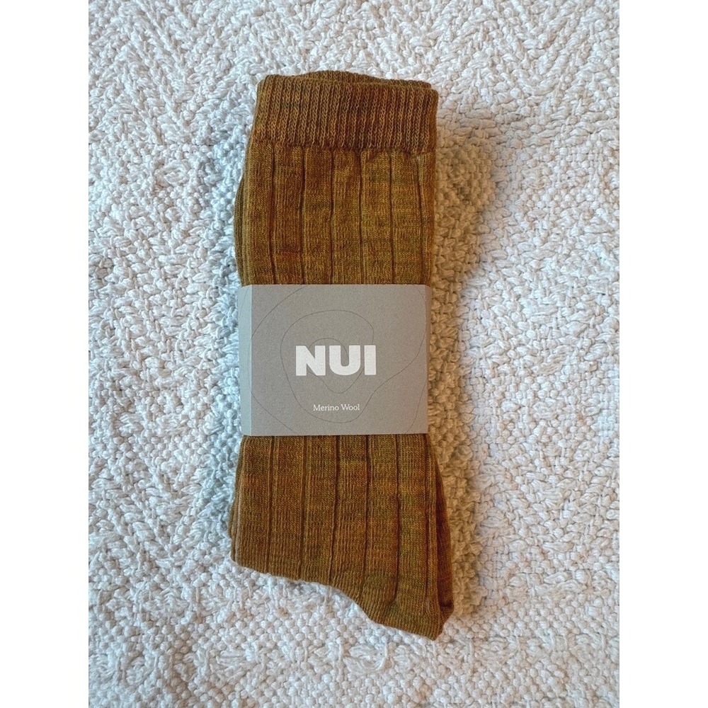 Nui Organics Nature Socks Ochre Adult Small